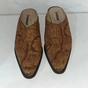 Matisse paisley suede mules size 8.5